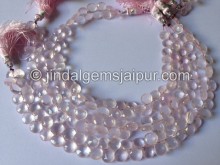 Rose Quartz Faceted Heart